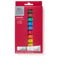 Winsor & Newton&trade; Introduction to Fine Art Gouache Colour Set, 12ml