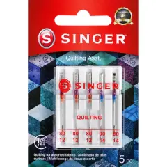 SINGER&reg; Quilting Machine Needles, 5ct.