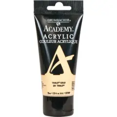 Grumbacher&reg; Academy&reg; Acrylic, 2.5oz. C079P Thalo Gold