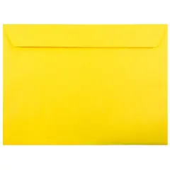 JAM Paper 9" x 12" Booklet Envelopes, 25ct. Yellow