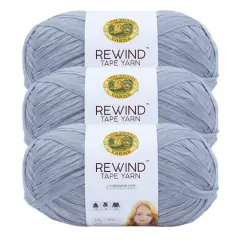 3 Pack Lion Brand&reg; Rewind&trade; Tape Yarn Arctic Ice