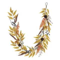 6ft. Yellow & Orange Eucalyptus & Fern Garland by Ashland&reg;