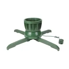 24" Green Musical Rotating Tree Stand for Live Trees