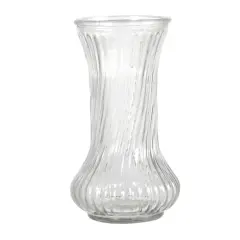 8.5" Swirled Fluted Glass Vase by Ashland&reg;