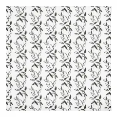 Black Leaf Stripes 10" x 10" Cotton Twill Napkin
