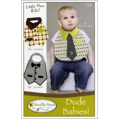 Vanilla House Dude Babies Bibs Pattern