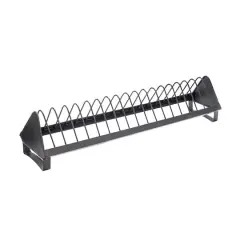 Hello Honey&reg; 24" Distressed Black Rustic Farmhouse Metal Dish Rack