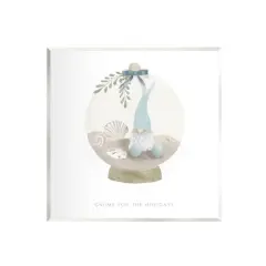 Stupell Industries Gnome For The Holidays Seashells Wall Plaque Art