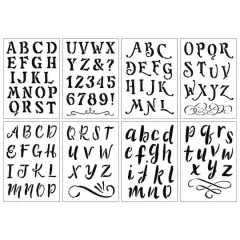 1.5" Whimsy Alphabet Stencils by Craft Smart&reg;