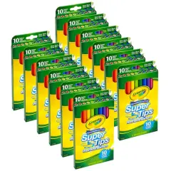 Crayola&reg; Washable Super Tips Markers, 12 Packs of 10