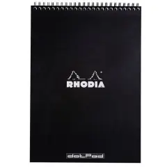 Rhodia&reg; Black Dot Wire-Bound Sketchbook, 8.25" x 11.75"