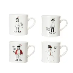 Hello Honey&reg; 14oz. Holiday Image & Saying Stoneware Mug Set