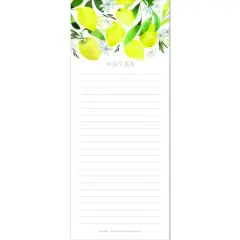JAM Paper Lemon Blossom Magnetic Shopping List Pads, 2ct.