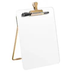 U Brands Glass Dry Erase Desktop Easel