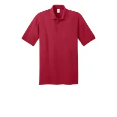 Port & Company&reg; Darks Core Blend Jersey Knit Polo Red