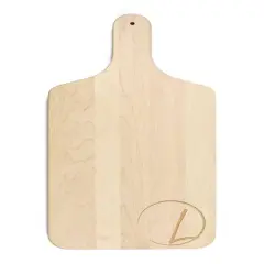 Circle Monogram Maple Paddle Cutting Board L