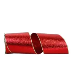 Reliant 6" x 50yd. Plastic Wired Cracked Ice Display Ribbon Multi