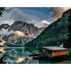 Winnie's Picks A Norwegian Fjord Cabin Adult Paint by Numbers Kit