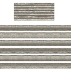 Teacher Created Resources Corrugated Metal Border Trim, 210ft.