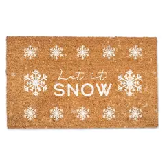 Let it Snow 30" x 18" Door Mat