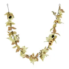 6ft. Cream Sunflower & Berry Garland by Ashland&reg;