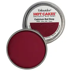 Enkaustikos&reg; Hot Cakes&reg; Encaustic Wax Paint, 1.5oz. Cadmium Red Deep