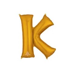 32" Gold Letter Foil Balloon K