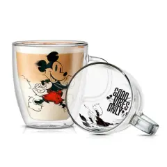 13.5oz. Disney&reg; Mickey Mouse Glitch Glass Mugs, 2ct.
