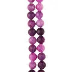 Purple Dyed Quartzite Round Beads, 8mm by Bead Landing&trade;