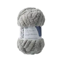 Fluffy Chenille&trade; Yarn by Loops & Threads&reg; Mirage Grey
