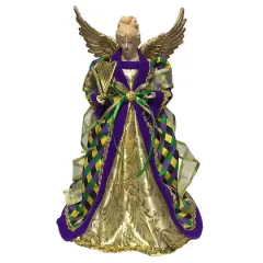 Santa's Workshop 16" Mardi Gras Angel Tree Topper