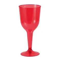JAM Paper 10oz. Plastic Wine Glasses, 20ct. Red