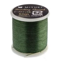 Miyuki&reg; Nylon Beading Thread, 50m Green