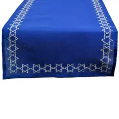 DII&reg; 108" Embroidered Star of David Table Runner
