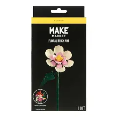 White Magnolia Floral Brick Art Kit by Make Market&reg;