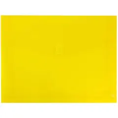 JAM Paper 9.75" x 13" Plastic Hook & Loop Closure Envelopes, 12ct. Yellow
