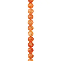 Orange Crackled Quartzite Round Beads, 8mm by Bead Landing&trade;