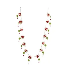Hello Honey&reg; 6ft. Red & Green Wool Felt Merry Christmas Garland