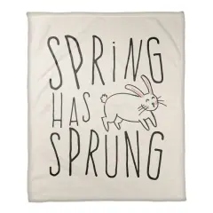 Spring Sprung Bun 4 50" x 60" Coral Fleece Blanket