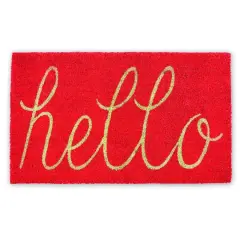 DII&reg; Hello Doormat Coral