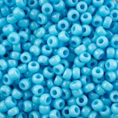 John Bead 8/0 Miyuki Glass Seed Beads, 12g Light Blue Opaque