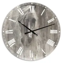 Designart 'Farmhouse Horse Farmhouse Wall Clock