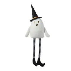 Glitzhome&reg; 65.25"H Lighted Halloween Oversized Fabric Ghost Shelf Sitter