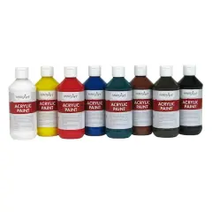Handy Art&reg; 8oz. Primary Acrylic Paint, 8ct.