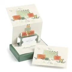 JAM Paper 7" x 5" Gifts of the Season Pop-Up Christmas Card Set, 10ct.