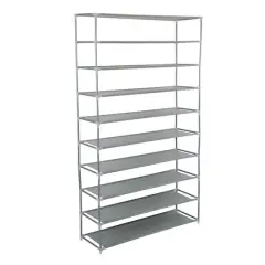 Simplify Gray 50 Pair Shoe Rack