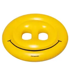 72" Inflatable Yellow Smiley Face 2-Person Raft