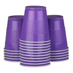 JAM Paper 12oz.Plastic Party Cups, 20ct. Purple