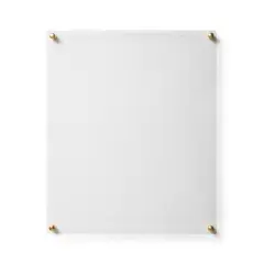 Cool Modern Frames 2 Pack Clear Acrylic Float Frame with Gold Hardware