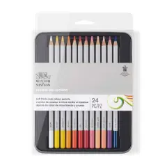 Winsor & Newton&trade; Studio Collection&trade; 24 Color Pencil Tin Set